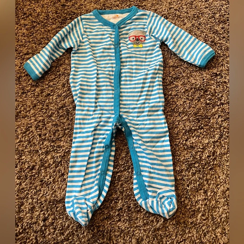 3 for $12 Blue Striped Kids One Piece